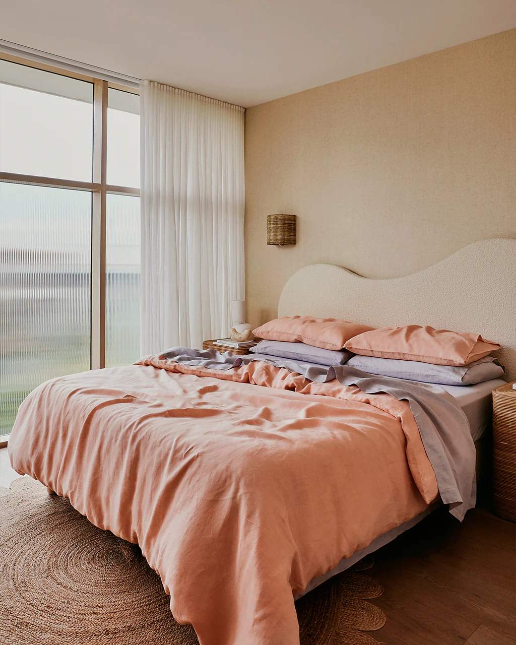 Roxanne X Flamingo— 6 piece Percale Duvet Cover Set image