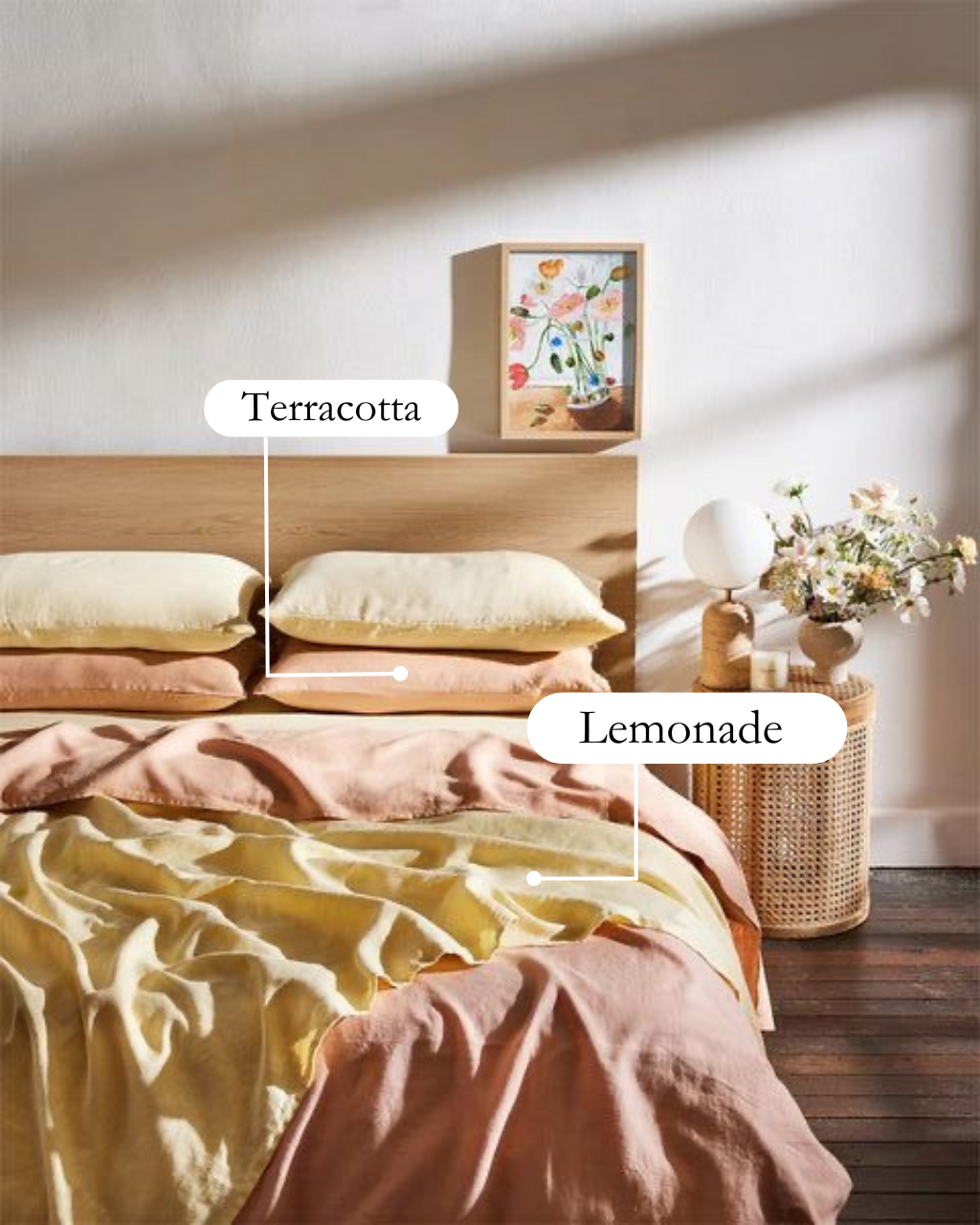 Lemonade Mix n Match — 6 piece Egyptian Cotton Percale Duvet Cover Set image
