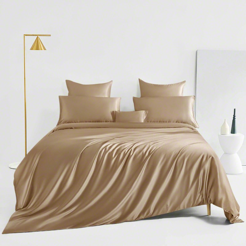 Mocha — St Charles 6 piece Egyptian Silk Bedding Set
