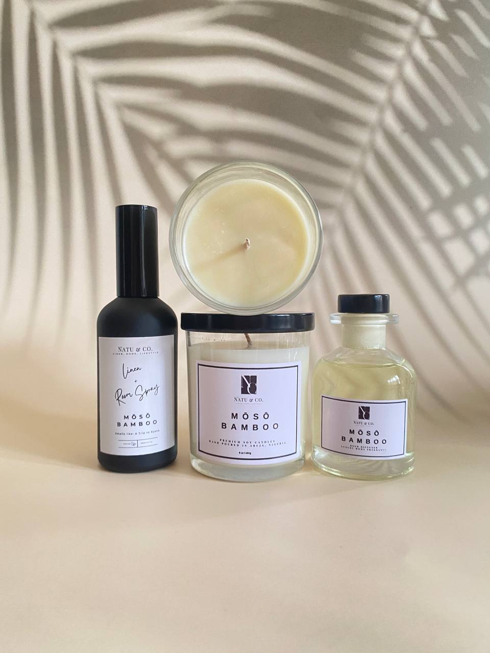 Mōsō Bamboo Premium Soy Candle | Luxury Home Fragrances in Nigeria image