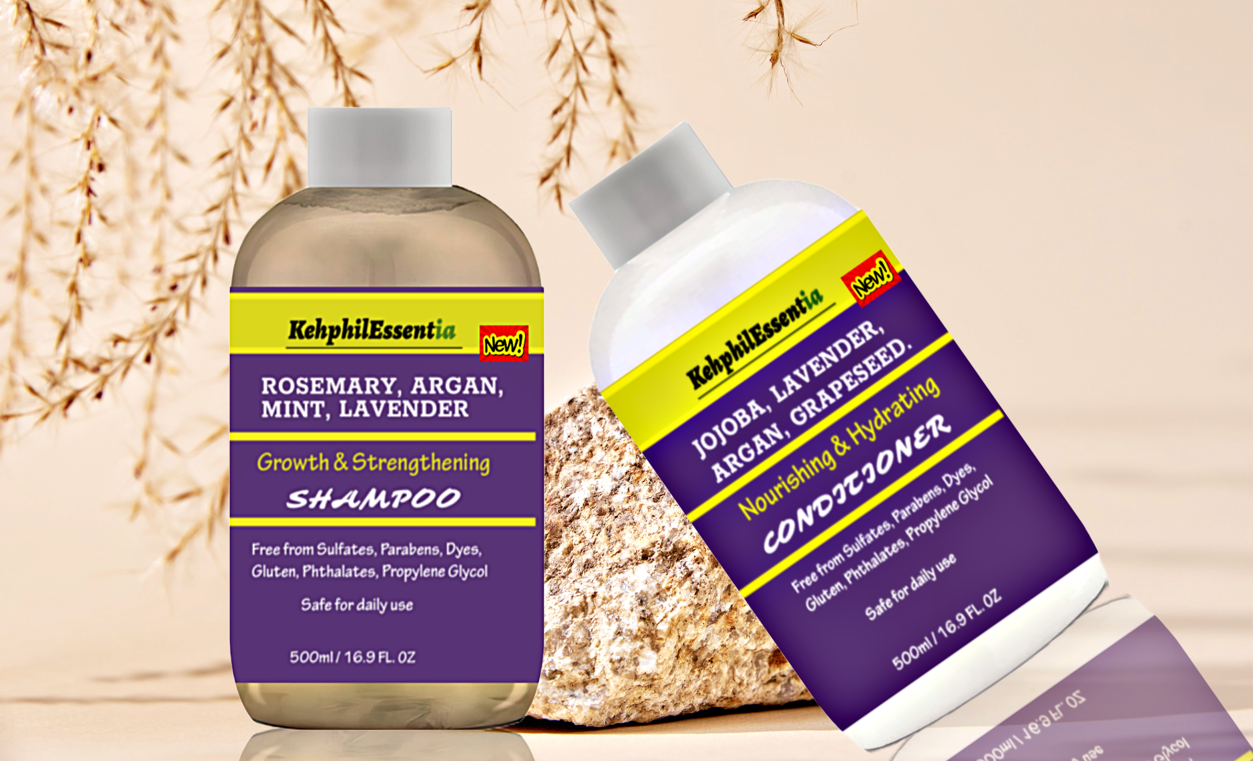 KehphilEssentia Hair Growth and Strengthening Shampoo and Conditioner
