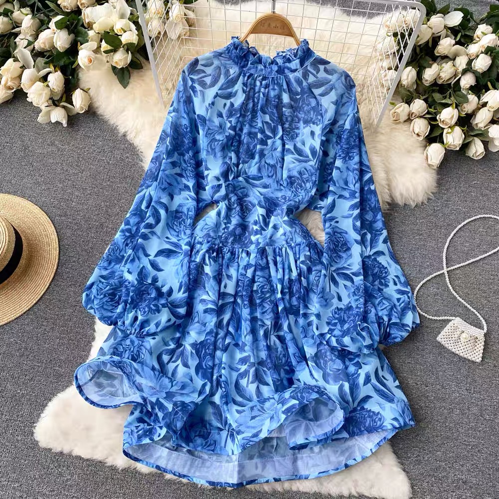 Win win situation mini print dress CD63 image