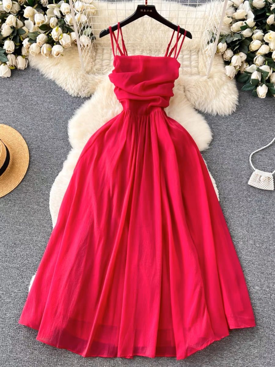 Tall feeling no sleeves dress CD338 image