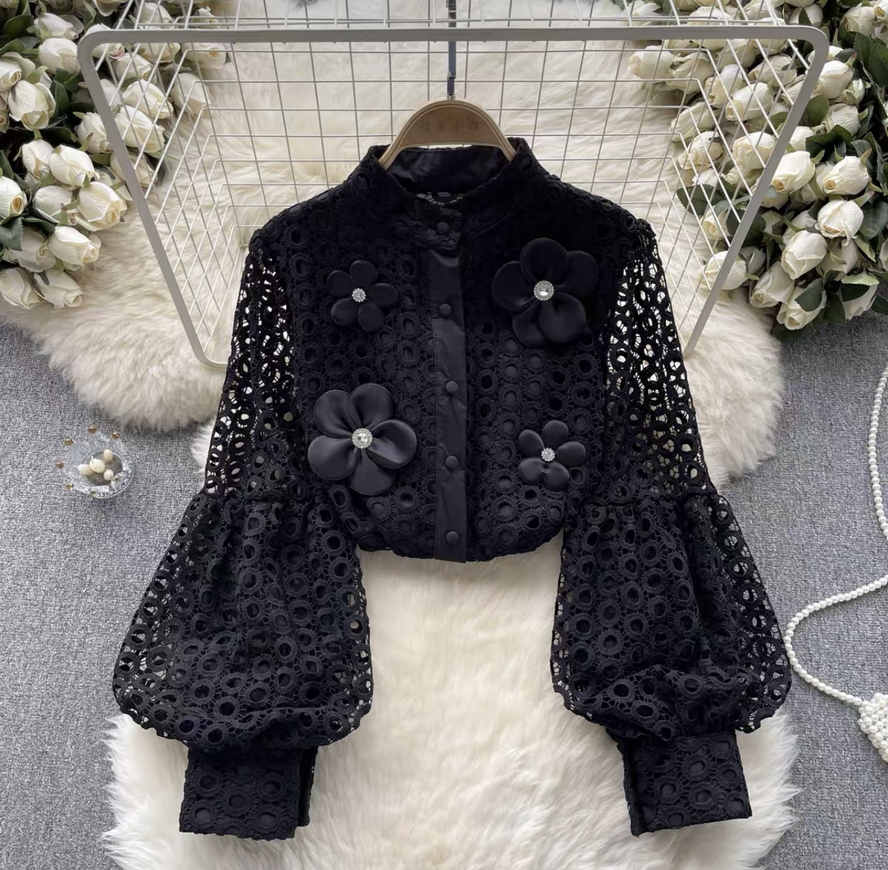 Your biggest fan lace blouse BE267 image