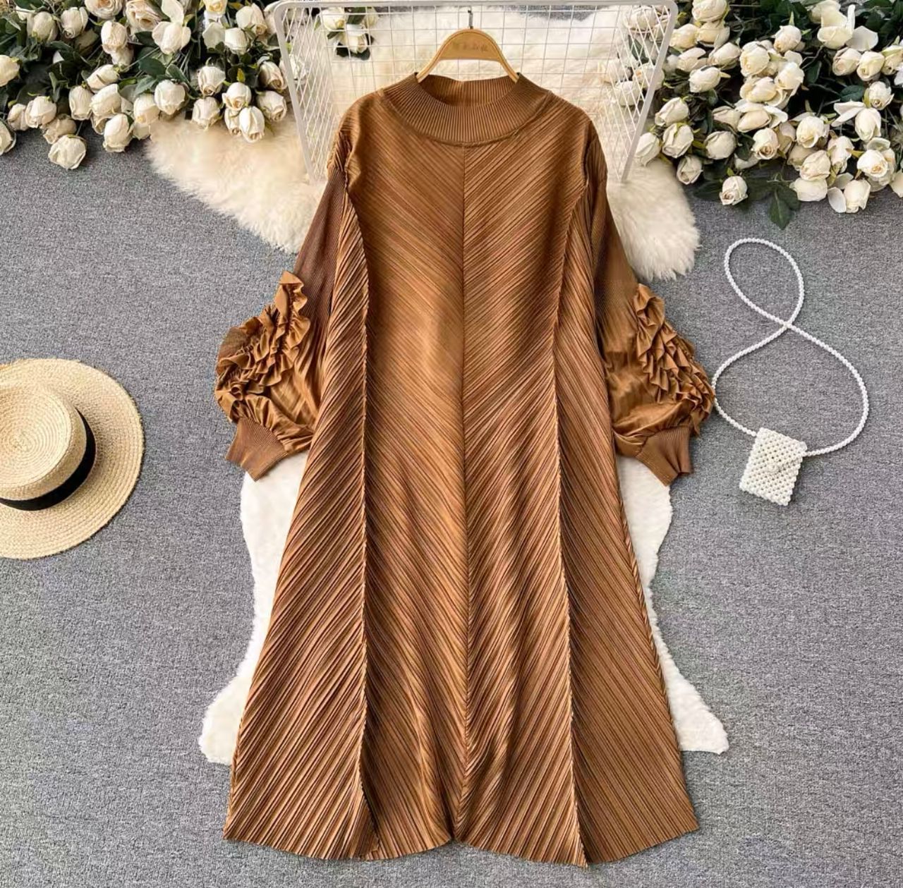 Rich aunty maxi dress FD129 image