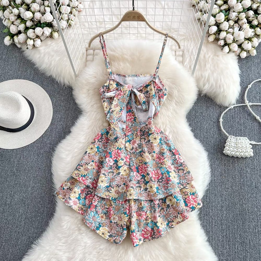 Cancel your plans floral romper JRZZ487 image