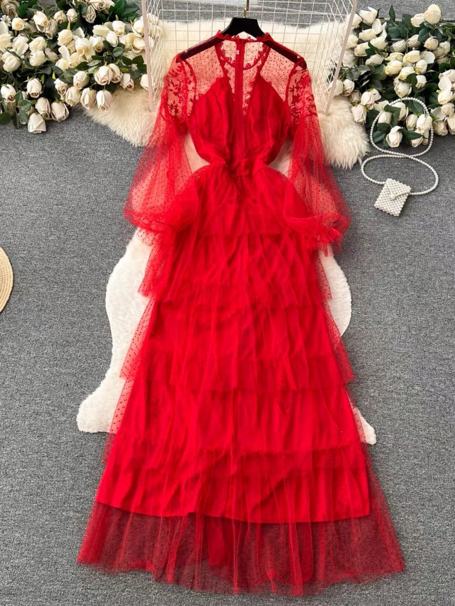 A very important date tulle dress EVD60 image