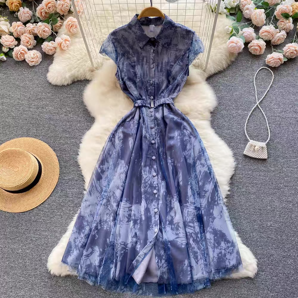 Waiting for you print dress CD127