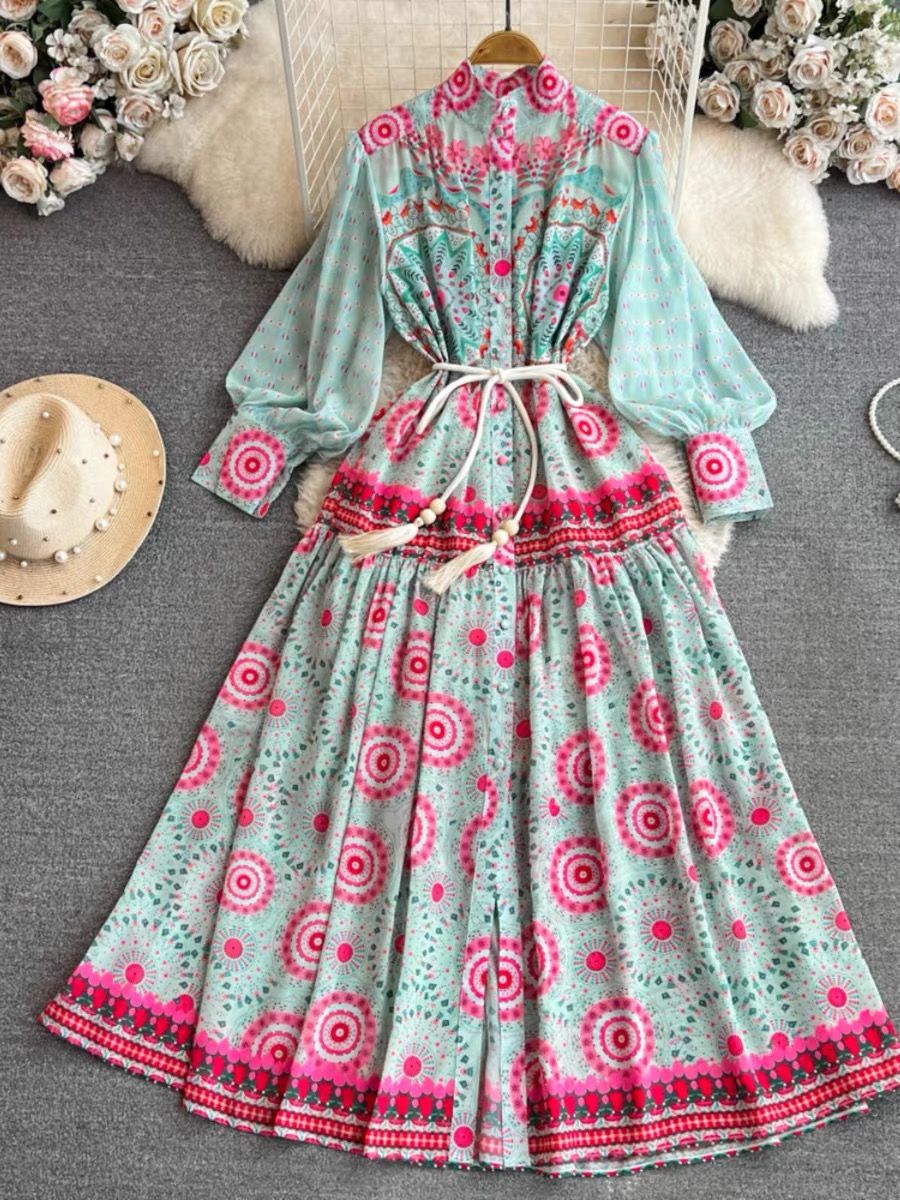 The new me print dress ED134 image