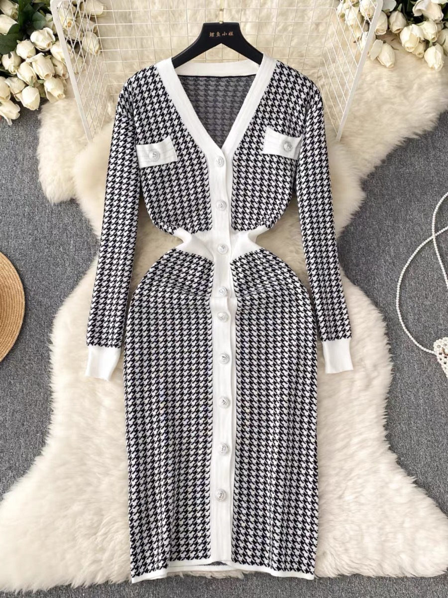 Lola checkered gown KBC7