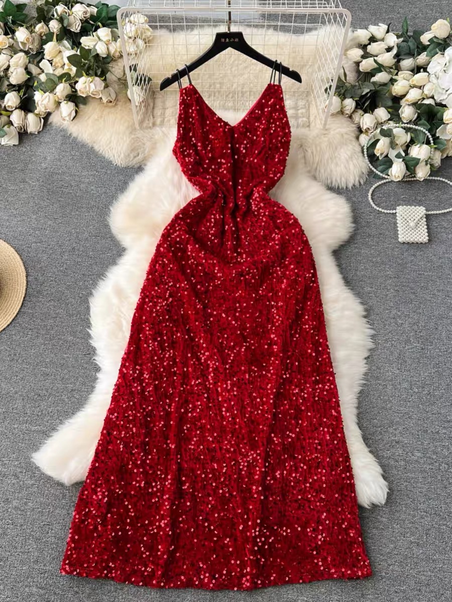 Never too flashy sequin dress EVD120