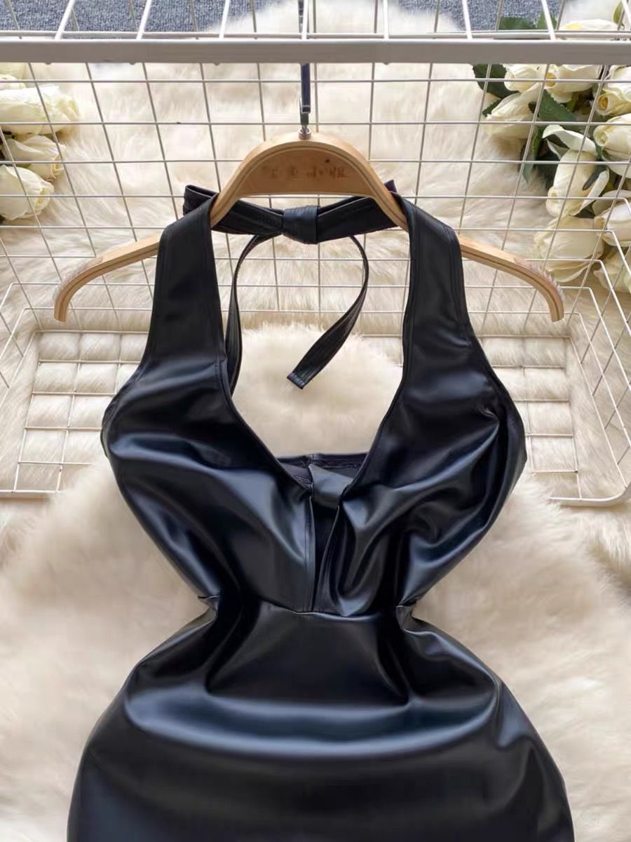 Meet casually leather dress CBC440 image