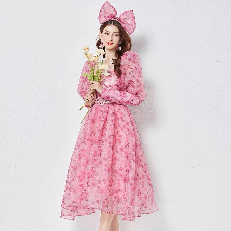 Birthday girl dress & hair bow FD75 image