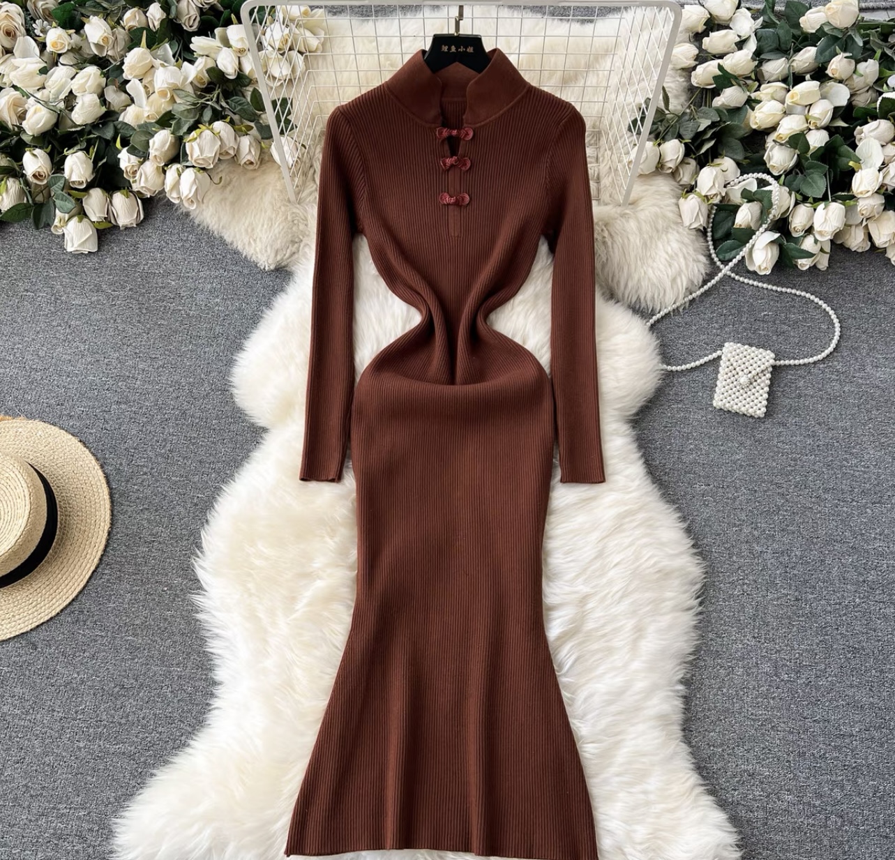 Artist muse knitted dress KBC119