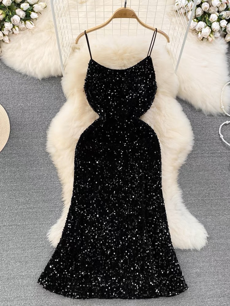What I like glitter dress EVD24