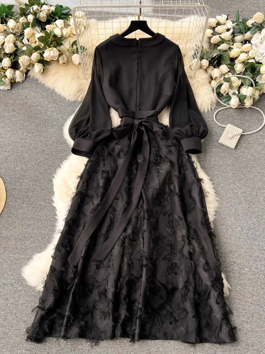 Posh babe fluffy dress EVD191 image