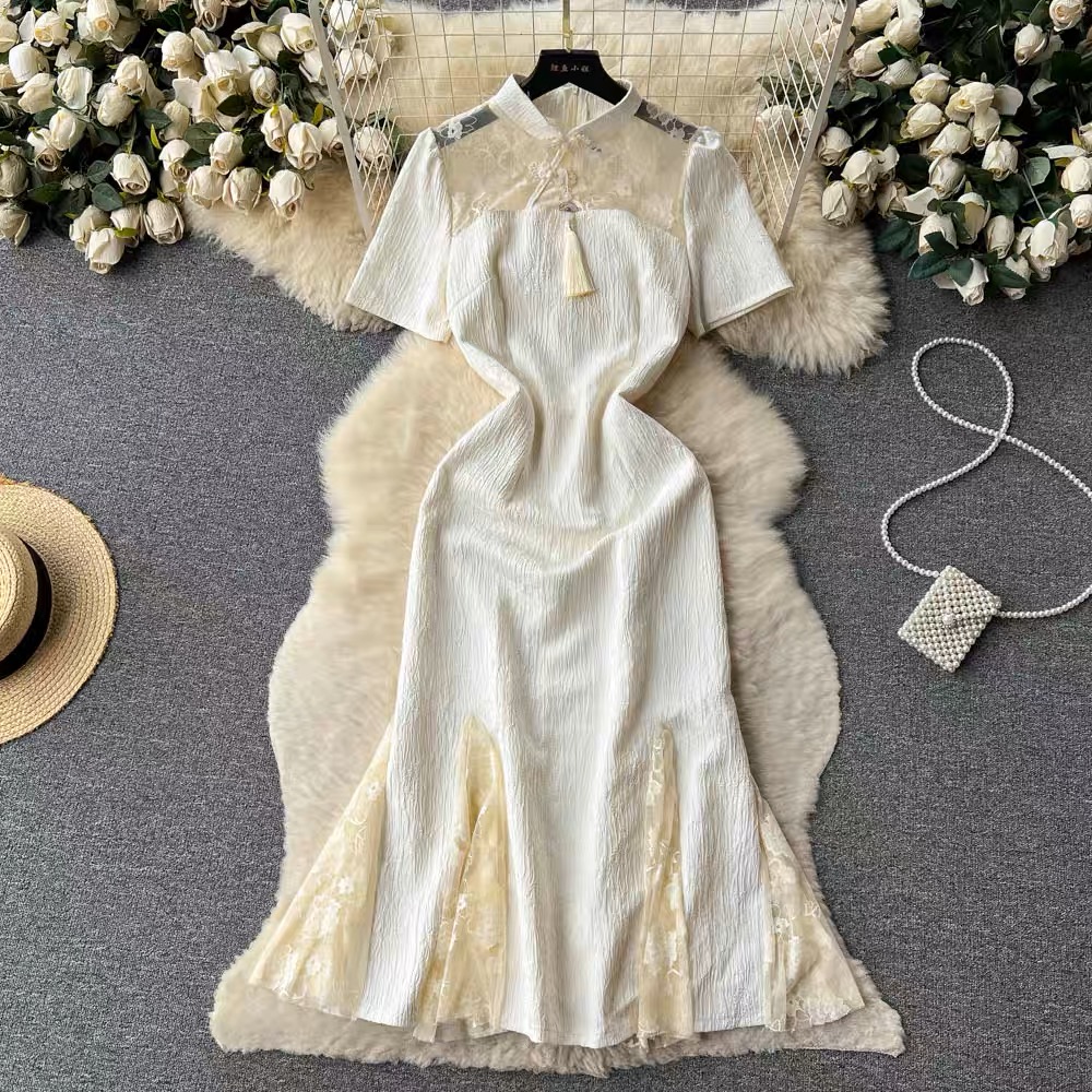Caught your eye golden dress FD162