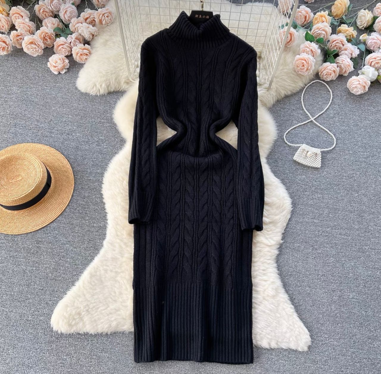 Time to lounge sweater dress KBC127 image