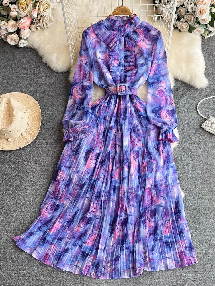 Stay in your circle floral dress CD280 image