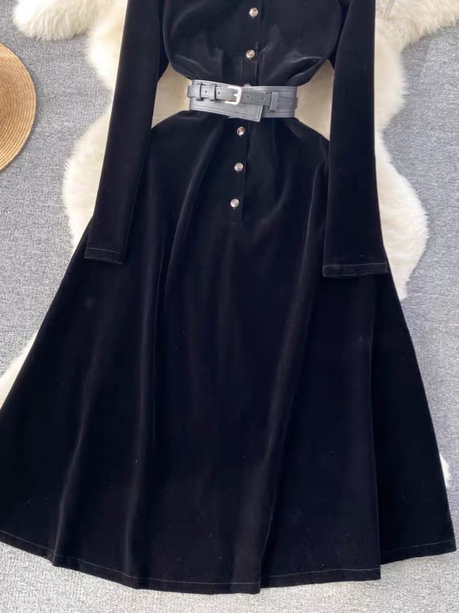 Link with me velvet dress FD554 image