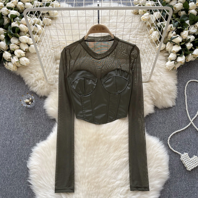 Piece of cake leather top TZZ2417 image