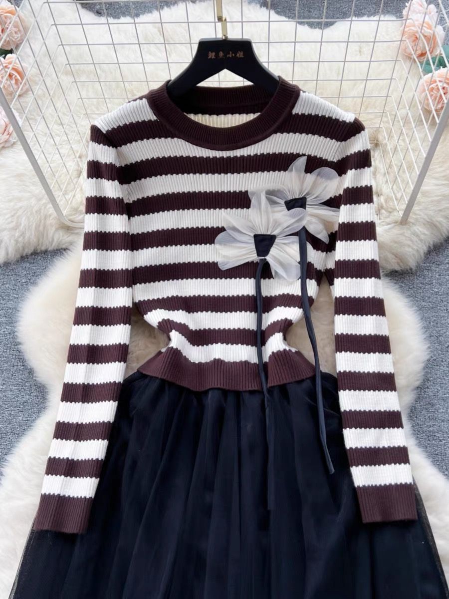 Pretty & provocative sweater dress KD136 image