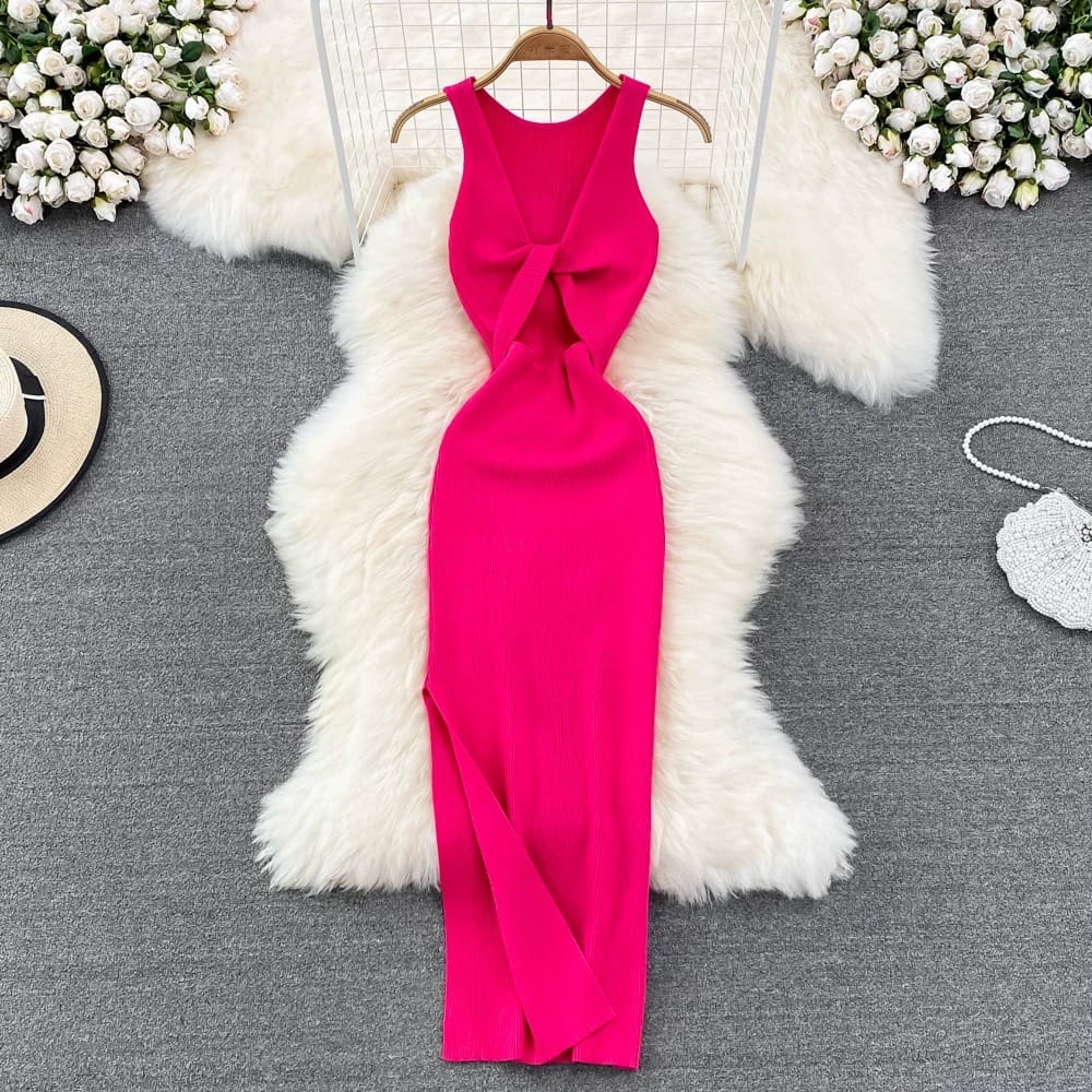 Heart eyes caged knit gown CBC58 image
