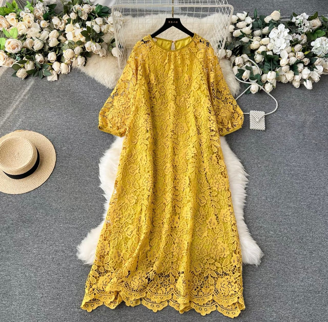 Find me by the beach lace dress FD538 image
