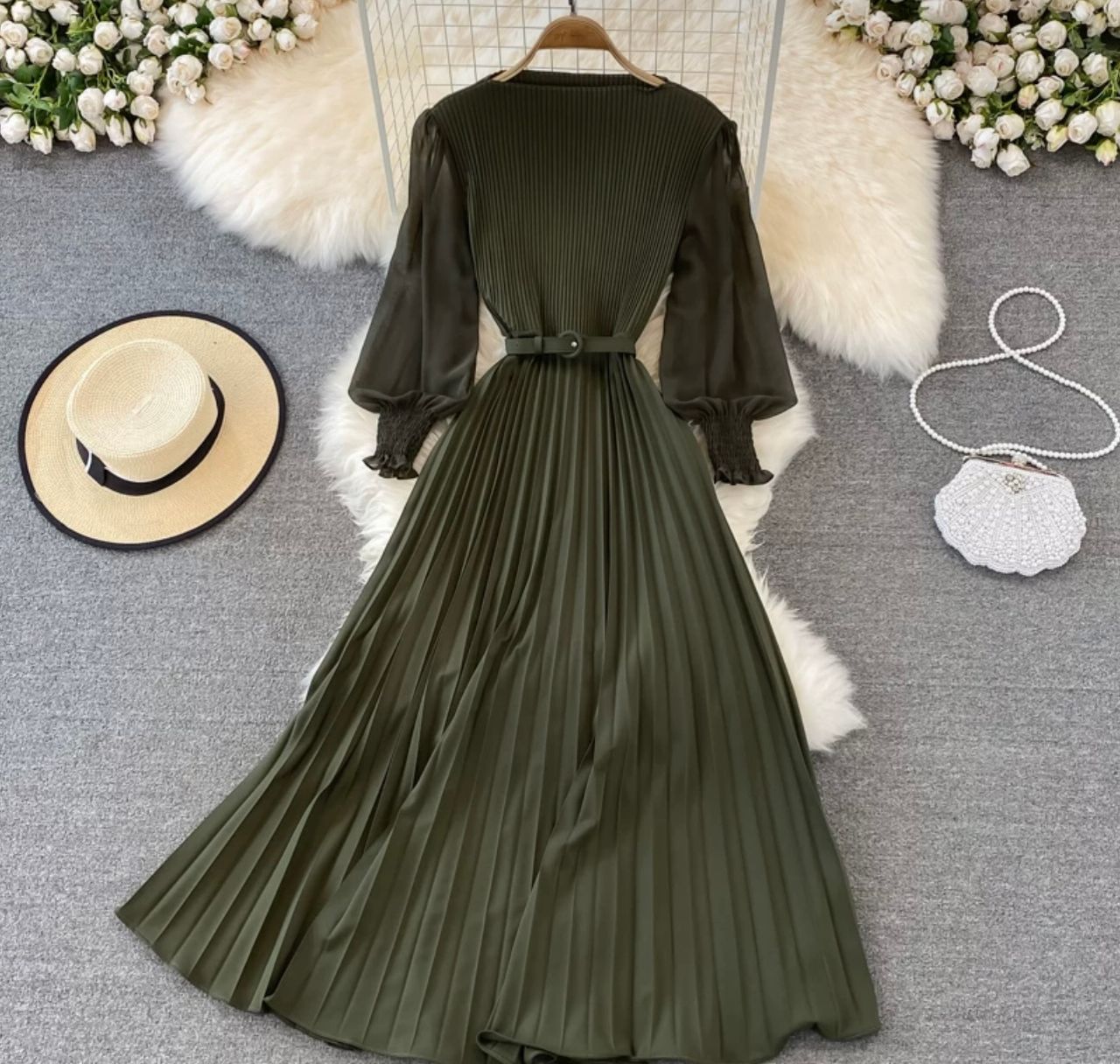 Flying high with you pleated dress FD98 image