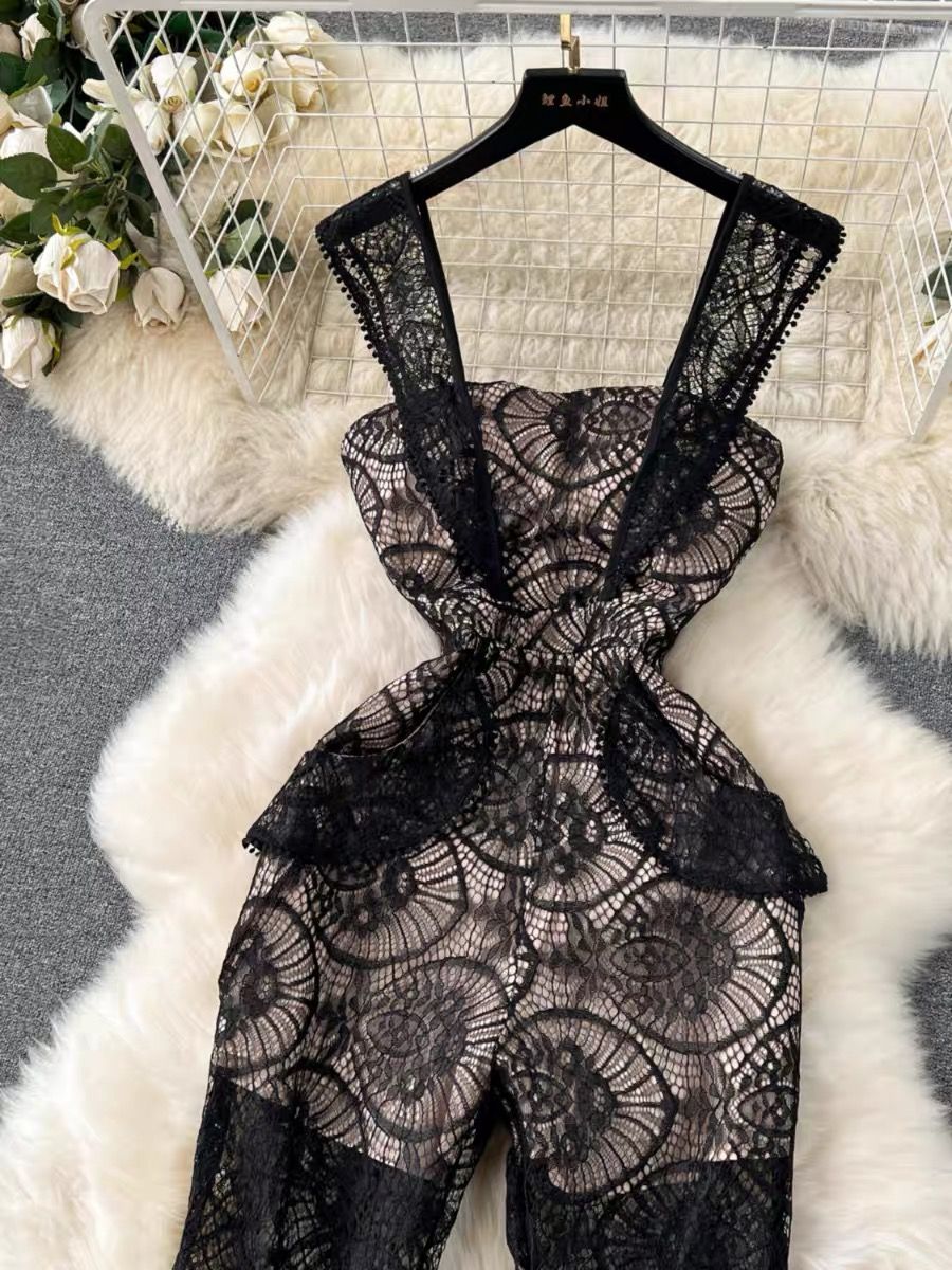 On my best behaviour lace jumpsuit JRZZ652 image