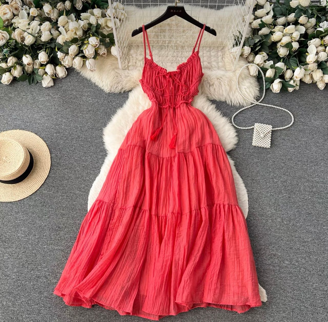 Swedish princess no sleeves dress CD463 image