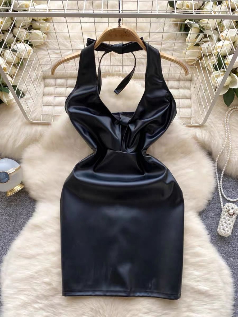 Meet casually leather dress CBC440 image