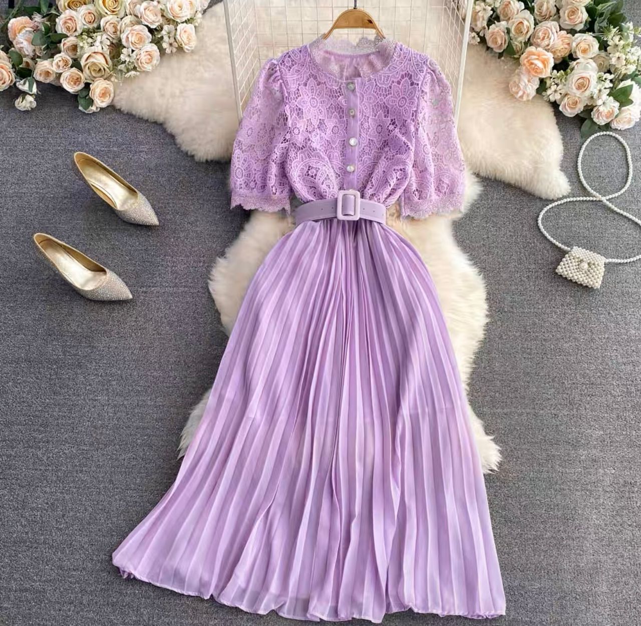 He knows me best lace dress FD203 image