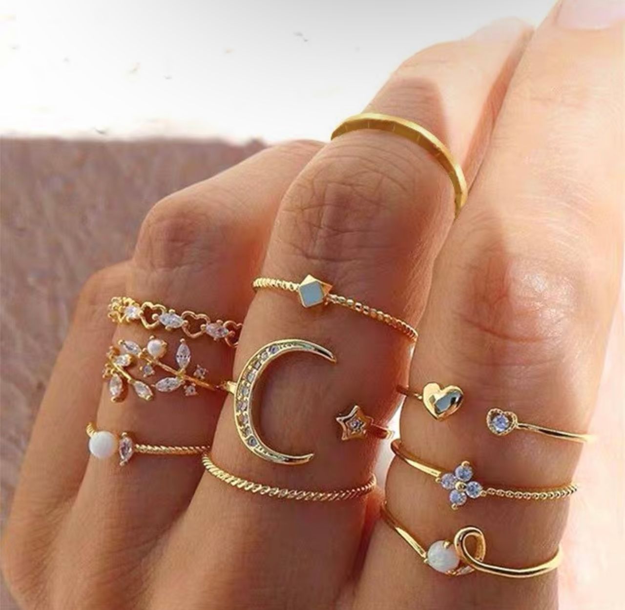 Luxury babe knuckle rings JW168 image
