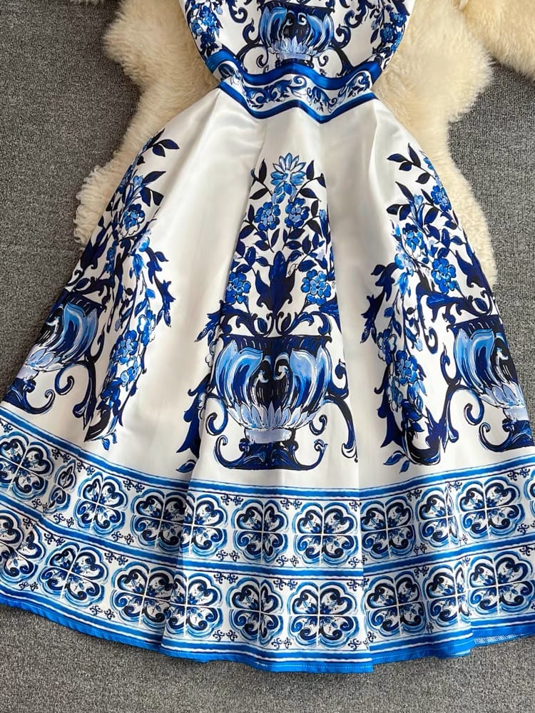 Happy and blessed print dress FD198 image