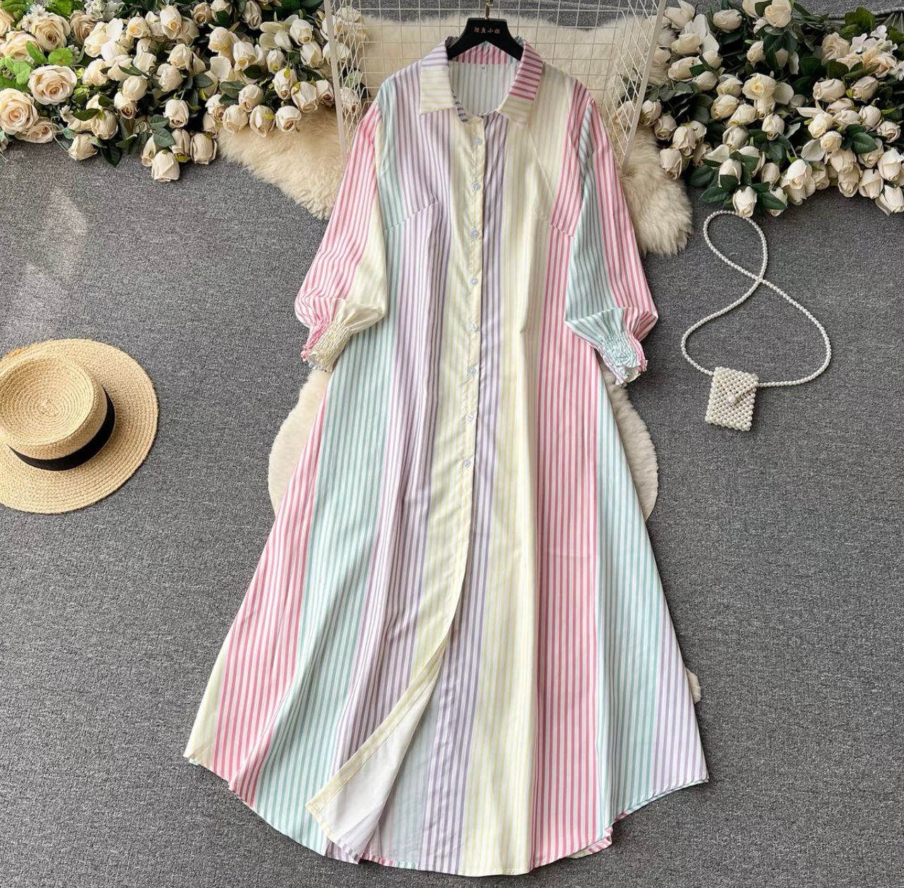 Exclusive invite shirt dress DZZ3398 image