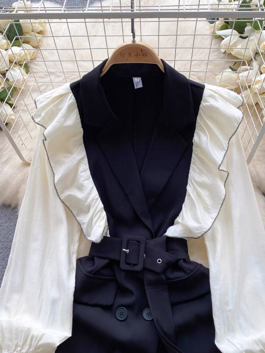 Shades thrown blazer dress FD571 image