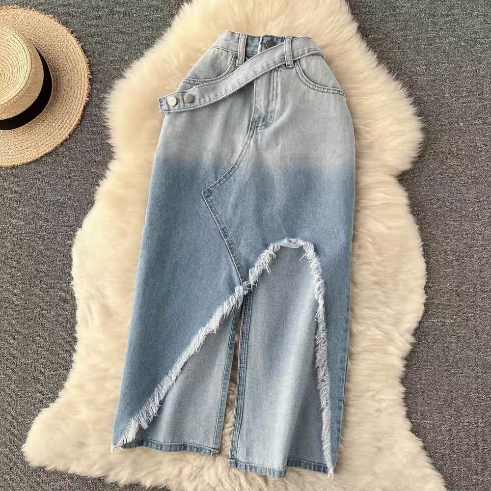 Not your babe denim skirt SZZ178 image