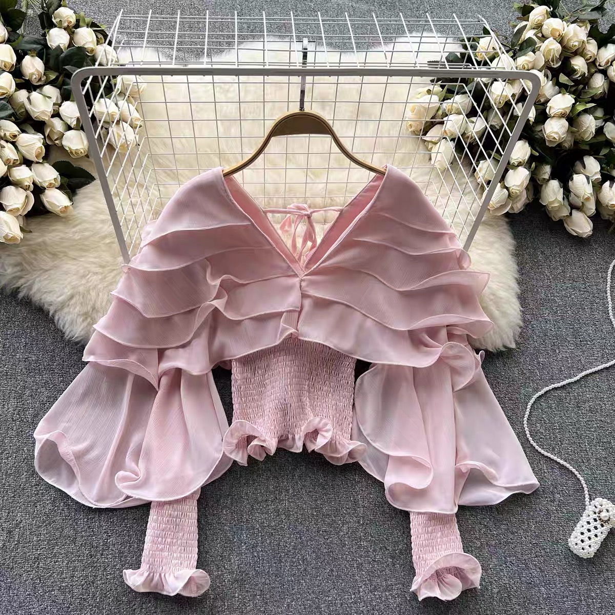 Girl on fire ruffle top TZZ655 image