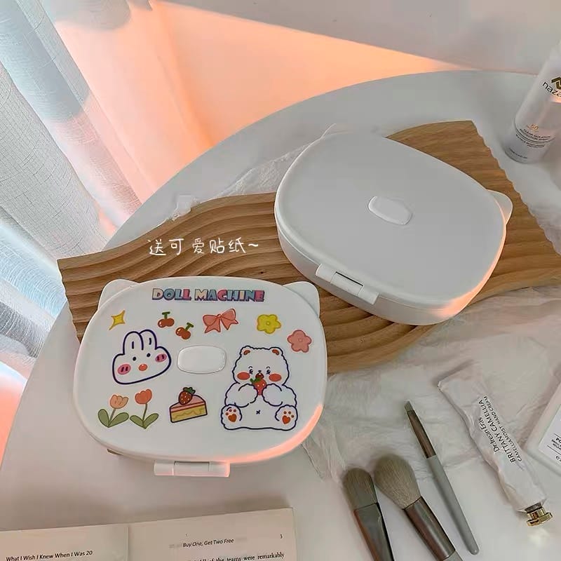 Cute makeup box and mirror MK124 image