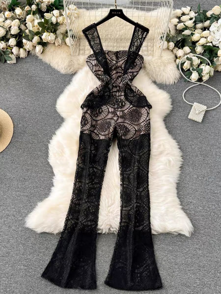 On my best behaviour lace jumpsuit JRZZ652 image