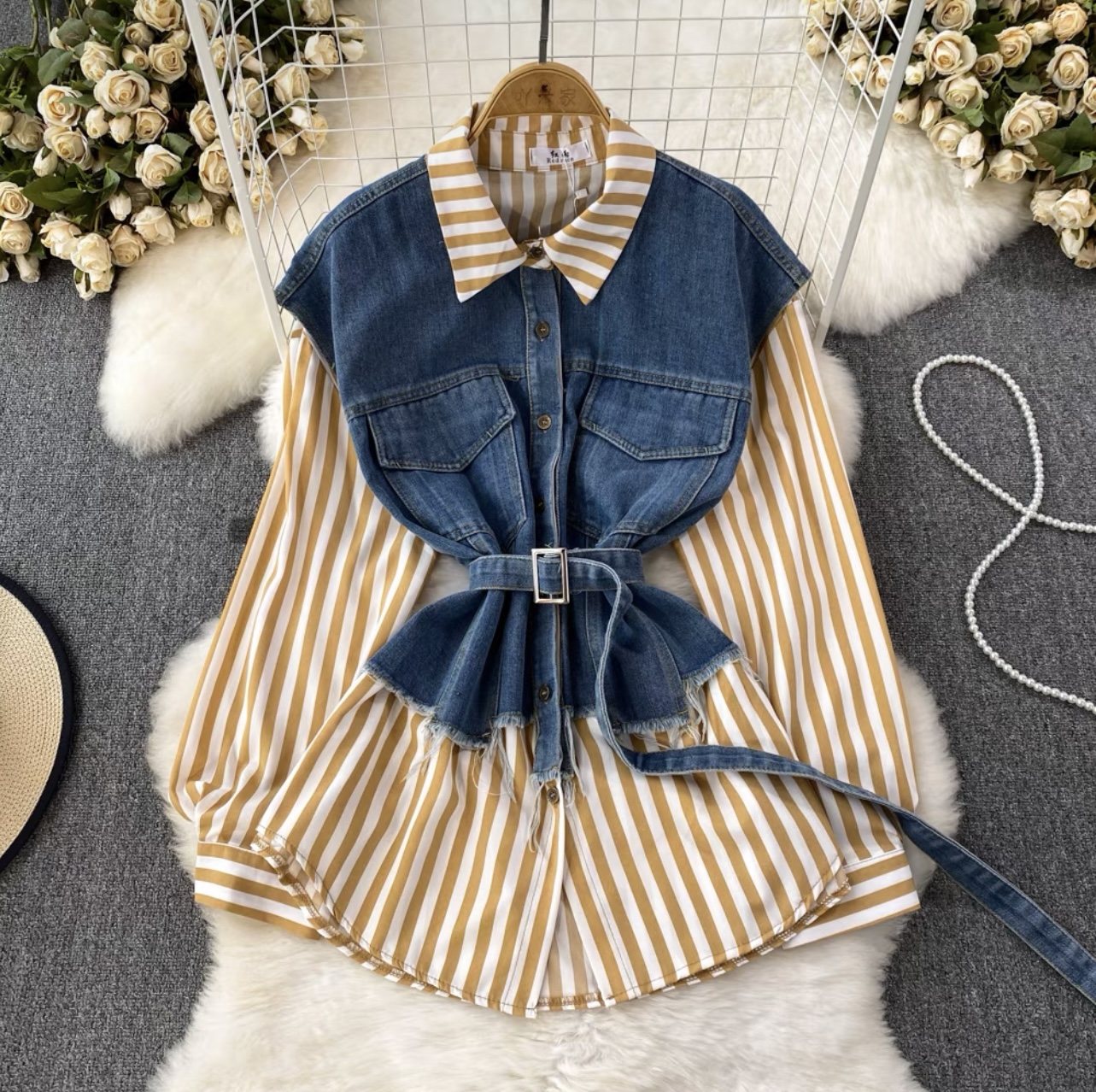 Madame schnookums denim shirt SDZZ816 image