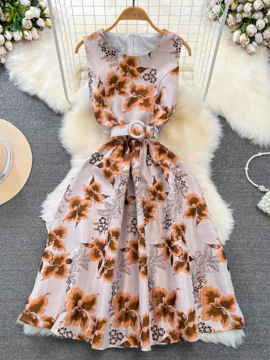 Can’t dull my shine floral dress  FD409