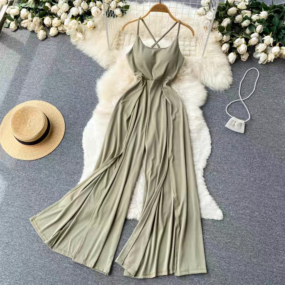 Electric ribbed jumpsuit JRZZ457 image