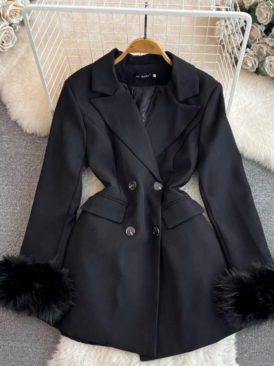 Fallen Angel fur sleeves blazer BL134