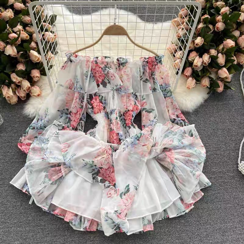 Who’s in the garden floral dress CD30 image