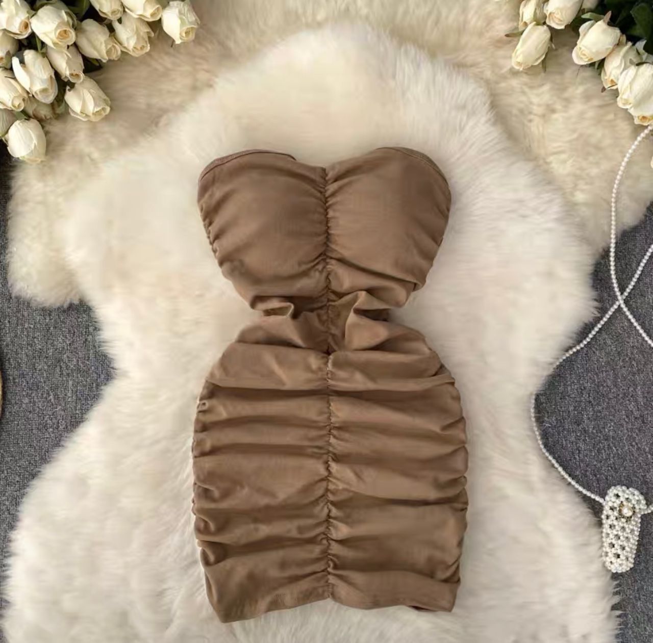 Free as a butterfly ribbed gown CBC105 image