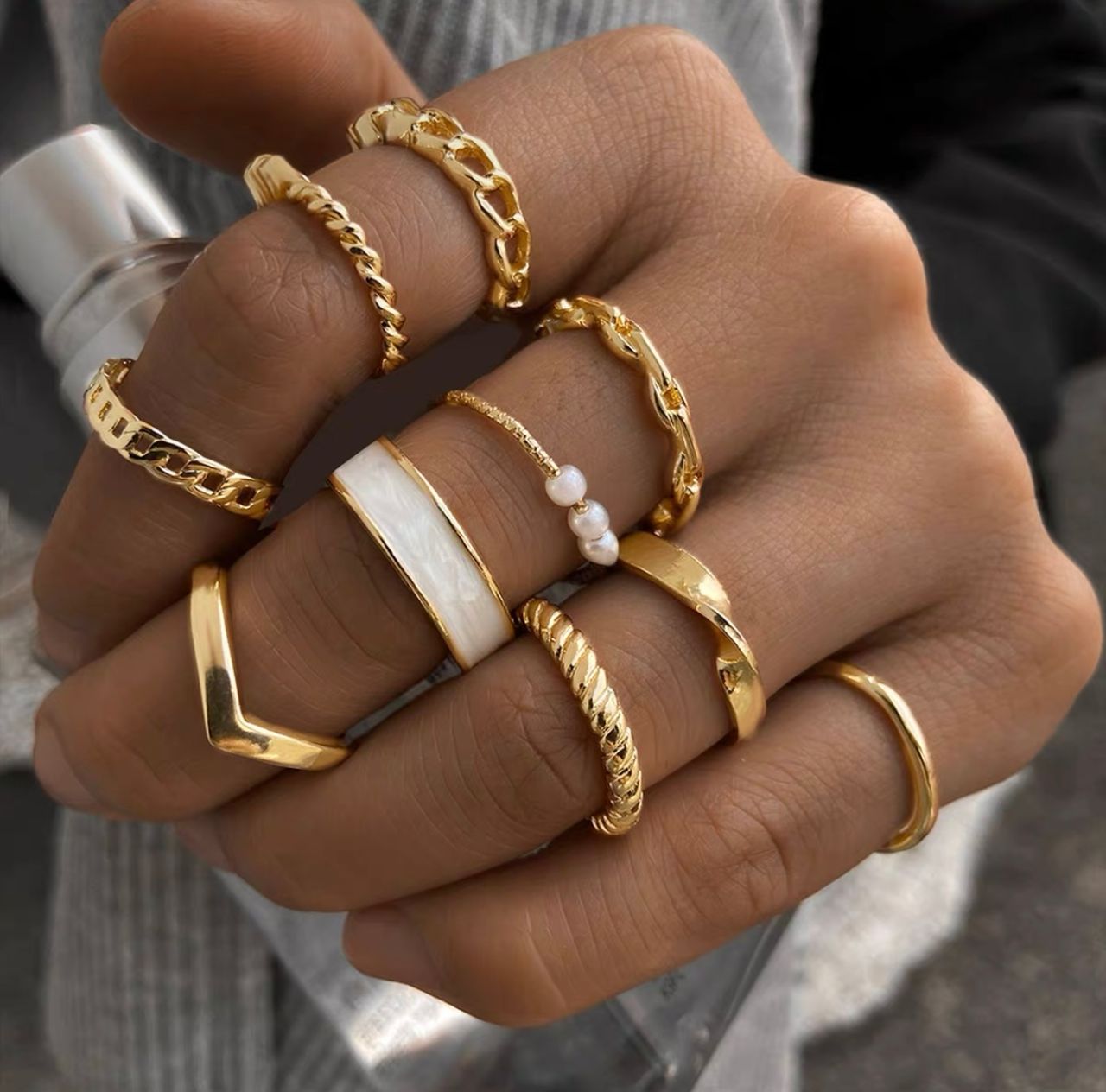 Luxury babe knuckle rings JW168 image