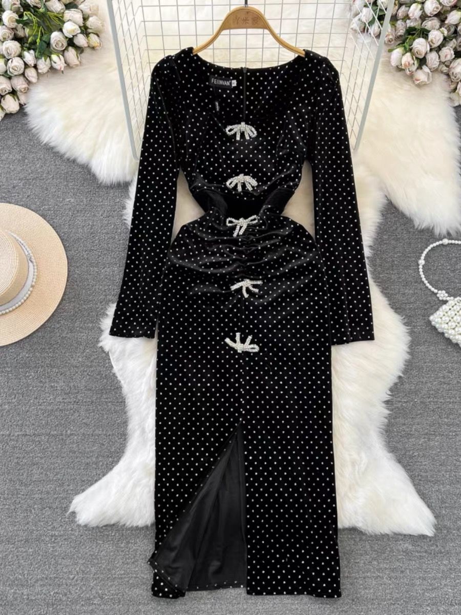 Fatima velvet dress FBC98 image