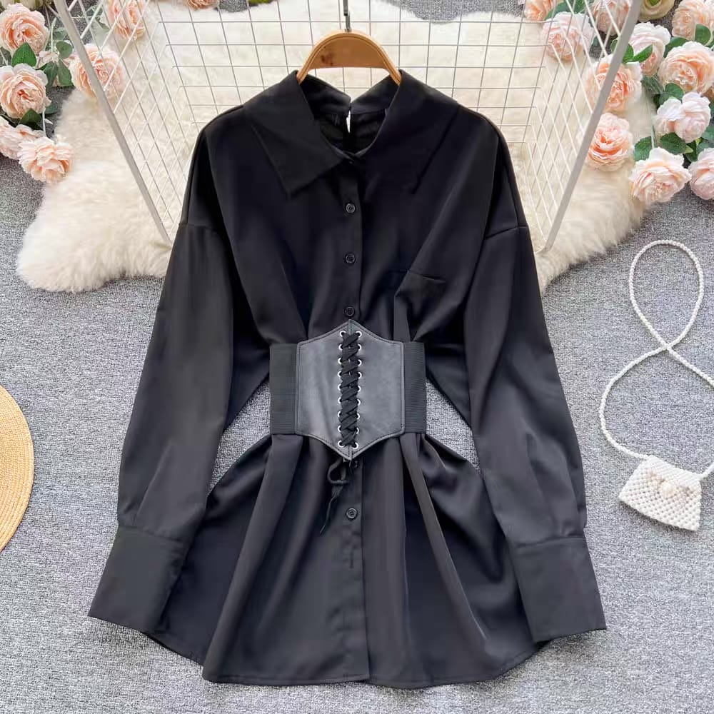 Staying pretty shirt dress SDZZ594 image